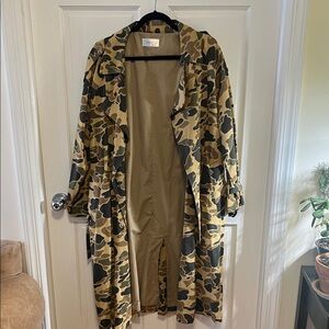 Camouflage Trench Coat